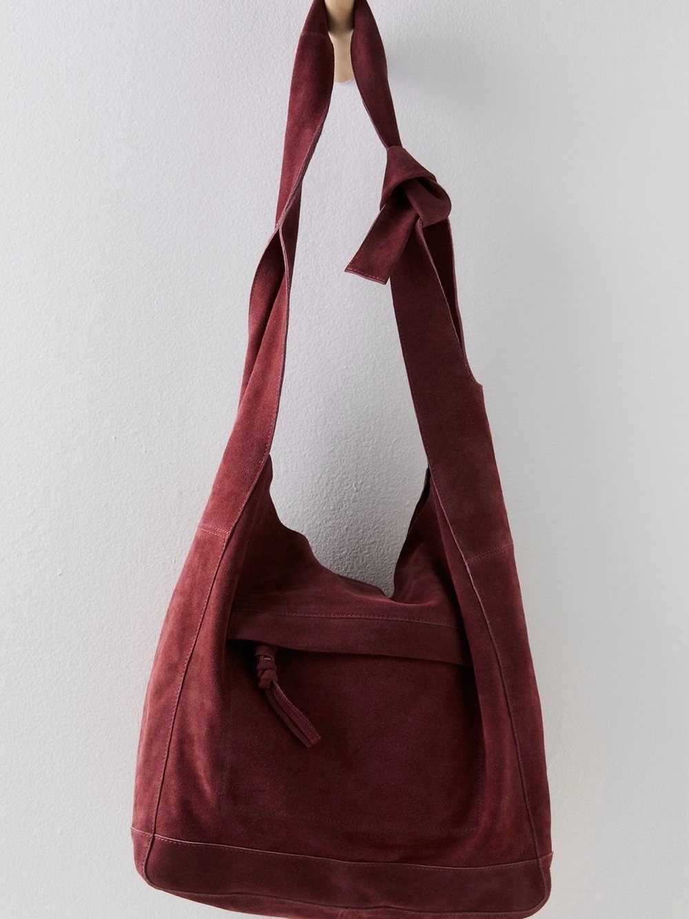 The Free People Jessa Suede Carryall in Wild Mulberry - 100% Leather - Picture 2 of 10